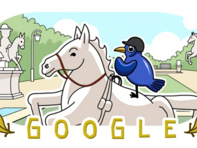 Google Doodle Honors Paris Paralympics 2024 Equestrian Events with 'Galloping for Gold'