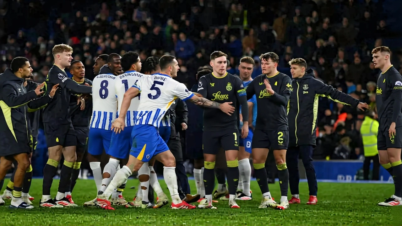 Everton claim 1-0 win as Joel Veltman's penalty costs Brighton